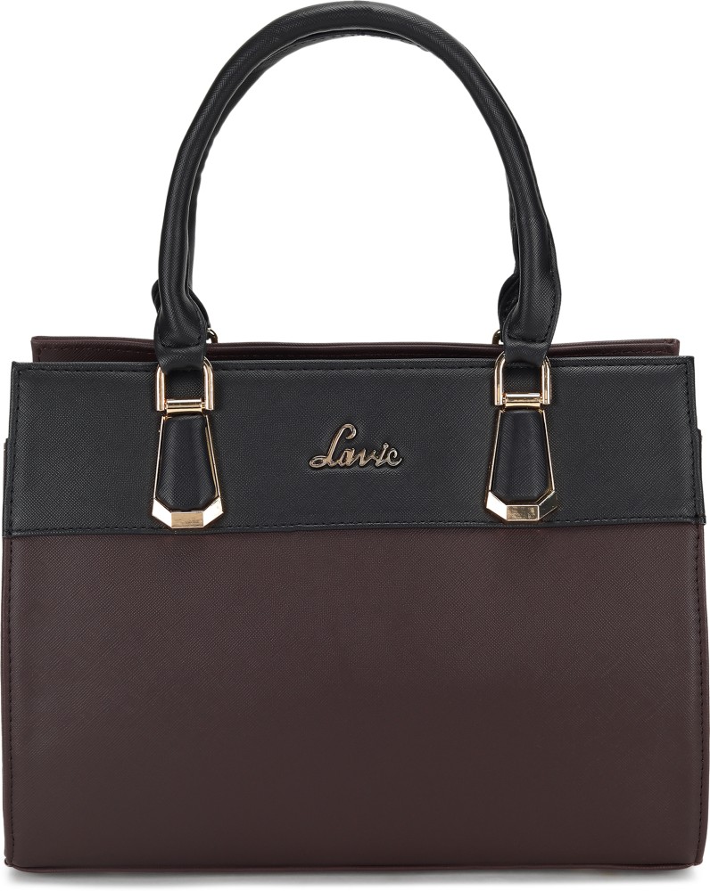 Buy LAVIE Women Black Purple Satchel Wine Online Best Price in