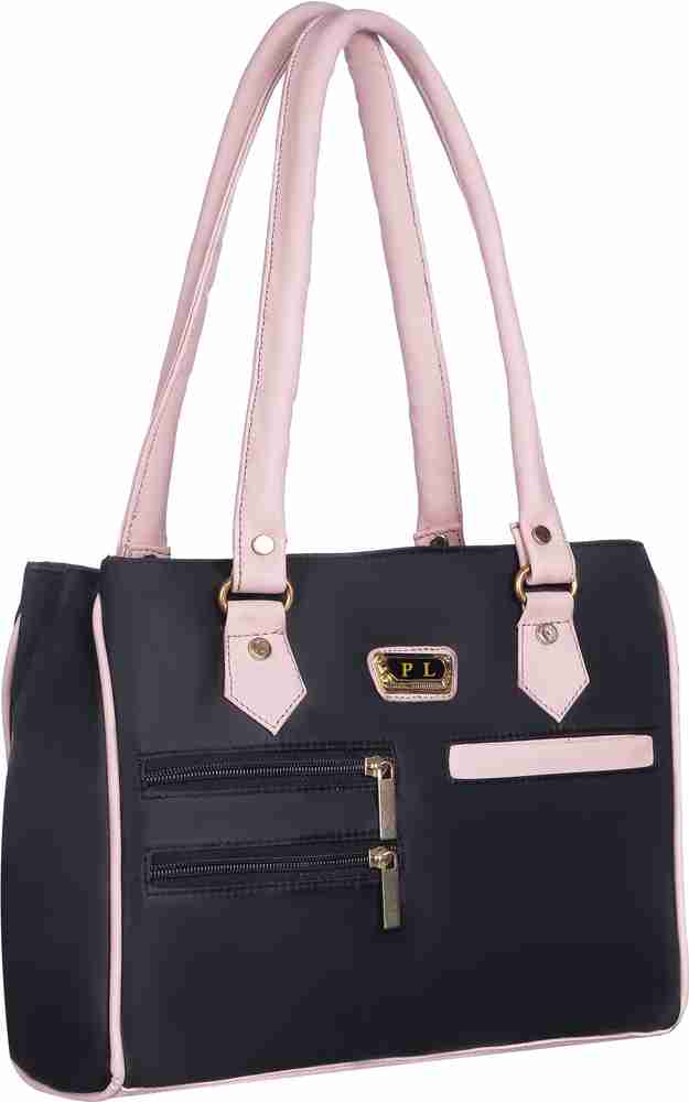Buy perfect leather Women Black Pink Shoulder Bag Black Pink Online Best Price in India Flipkart