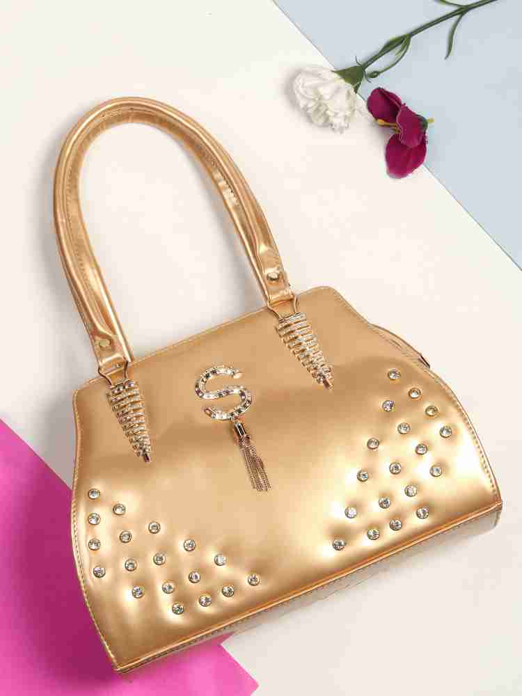 Buy Hiva Purse Women Gold Shoulder Bag Gold Online Best Price in India Flipkart