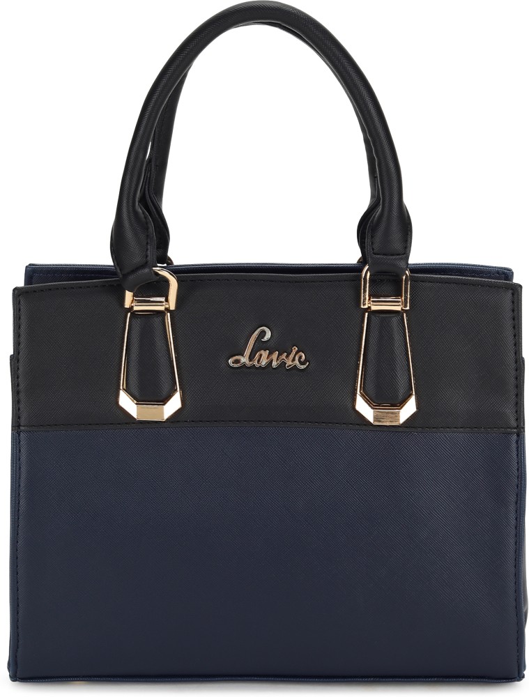 Buy LAVIE Women Blue Satchel Navy Online Best Price in India