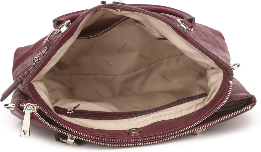 Guess burgundy hotsell bag