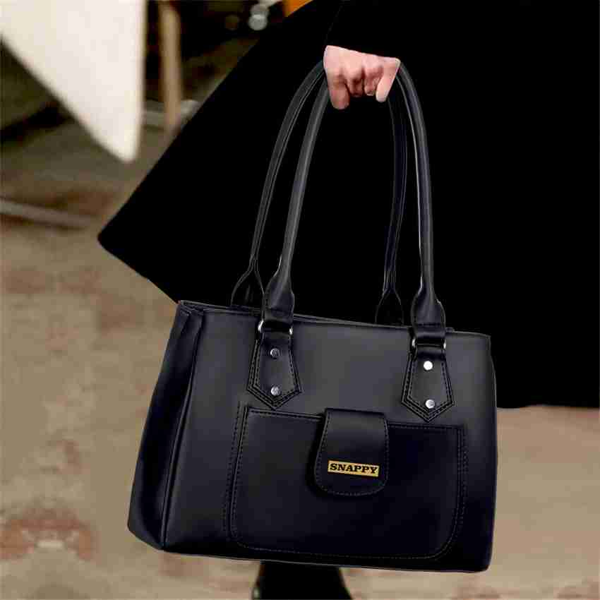 Buy Snappy Women Black Shoulder Bag Black Online Best Price in India Flipkart