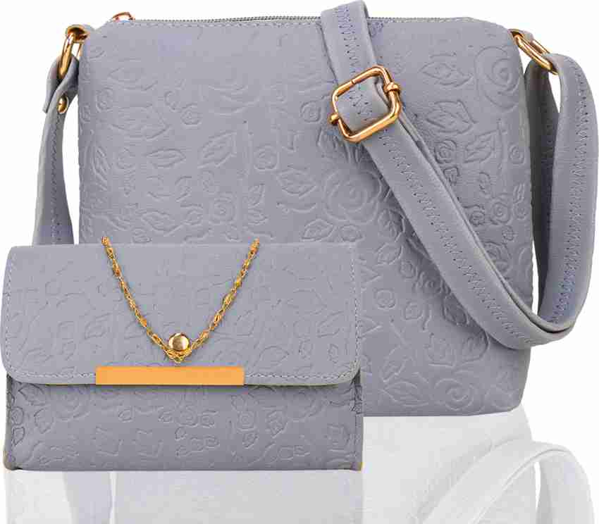 Grey messenger bag best sale ladies