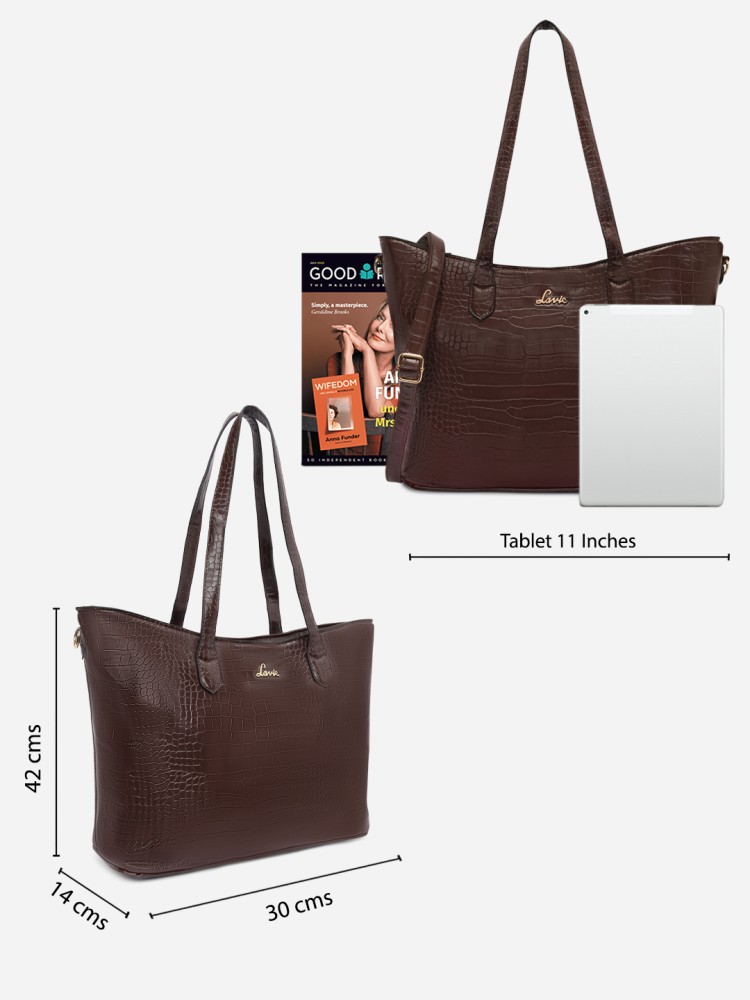 Buy LAVIE Women Brown Handbag CHOCO Online Best Price in India