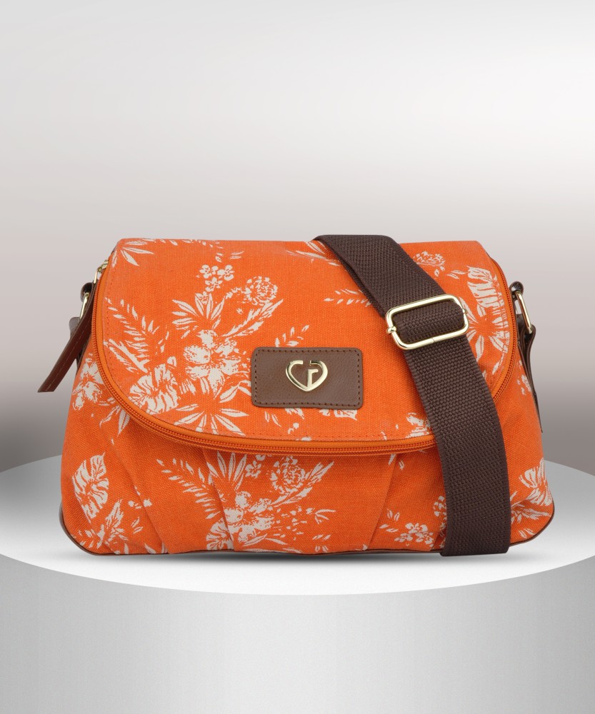 Caprese Women Orange Sling Bag