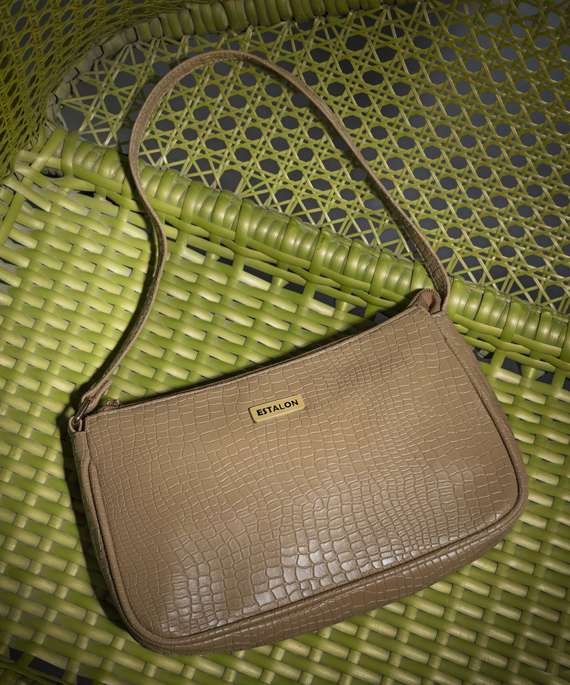 Buy Estalon Women Beige Shoulder Bag Beige Online Best Price in India Flipkart