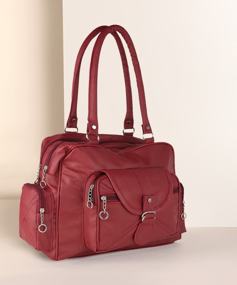 Ritupal COLLECTION Women Maroon Satchel