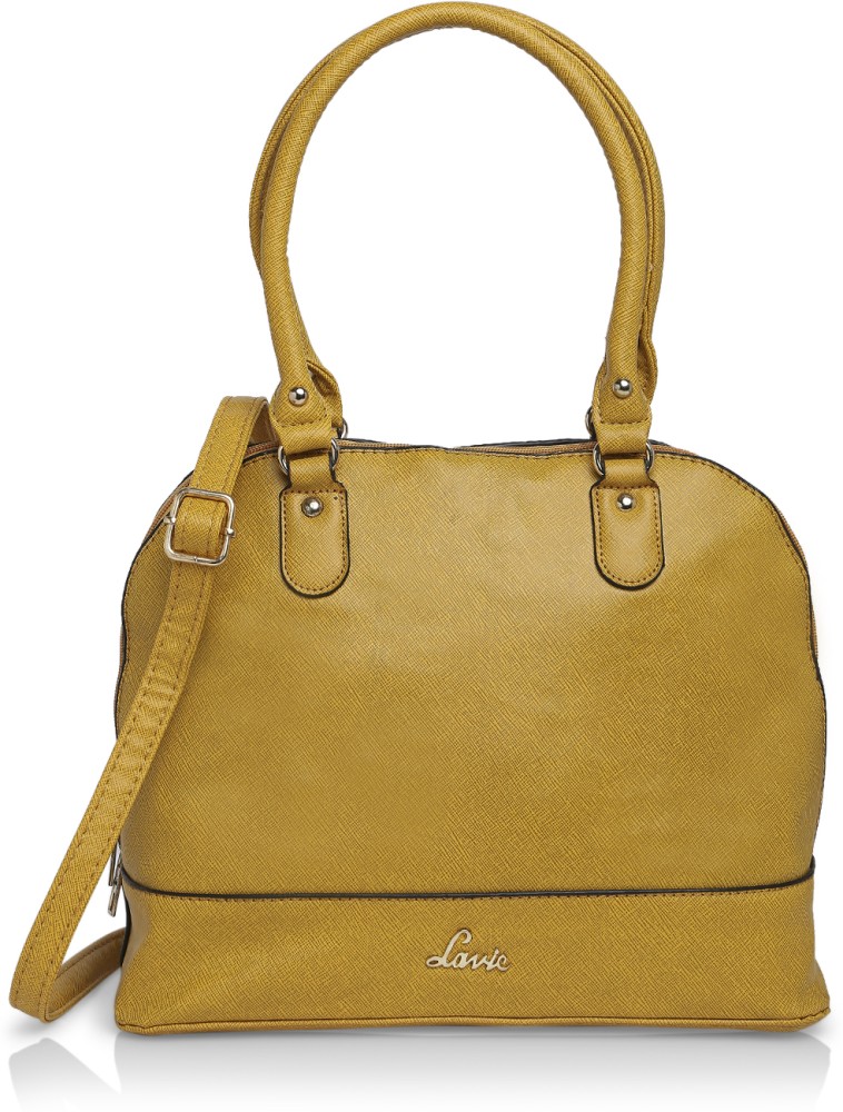 Buy LAVIE Women Yellow Satchel OCHER Online Best Price in India