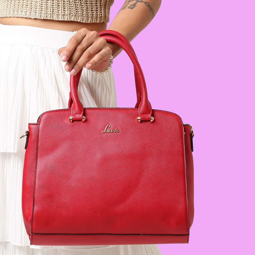 Buy LAVIE Women Red Satchel Red Online Best Price in India