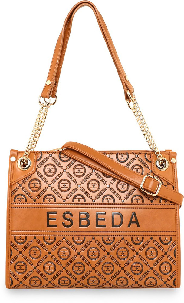 Buy ESBEDA Women Tan Shoulder Bag Tan Online Best Price in India