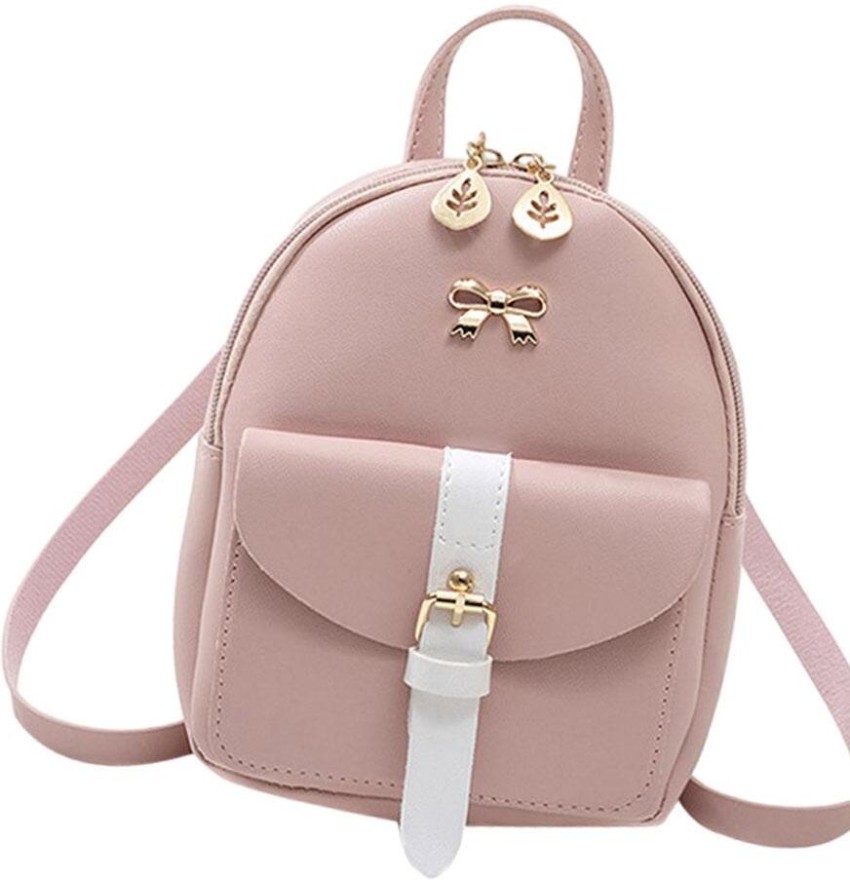 Mini Cute Round Crossbody Bag - PU Leather - Pink - Green - 4 Colors