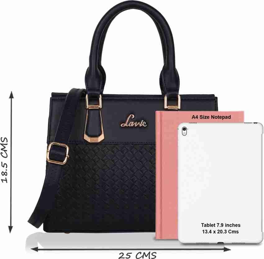 Buy LAVIE Women Blue Satchel Navy Online Best Price in India