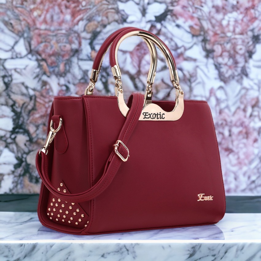 Buy Exotic Women Maroon Sling Bag Maroon Online @ Best Price in