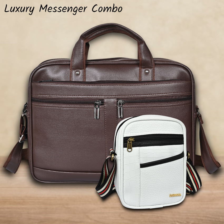 Mens luxury messenger bag clearance