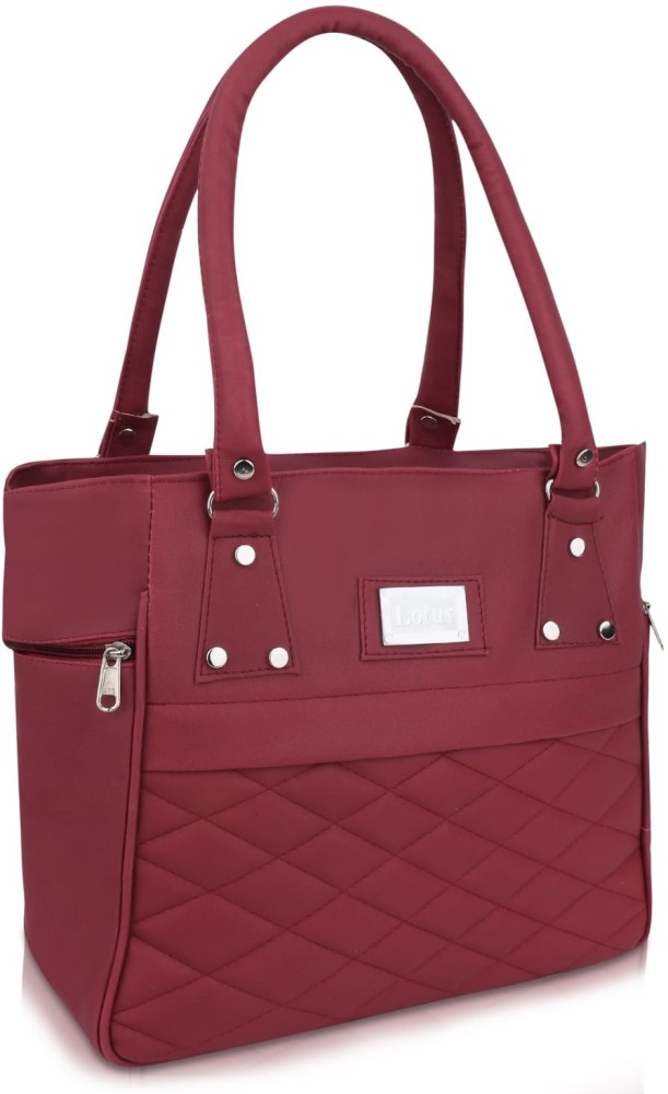 Buy ZAALIQA Women Maroon Handbag Maroon Online @ Best Price in