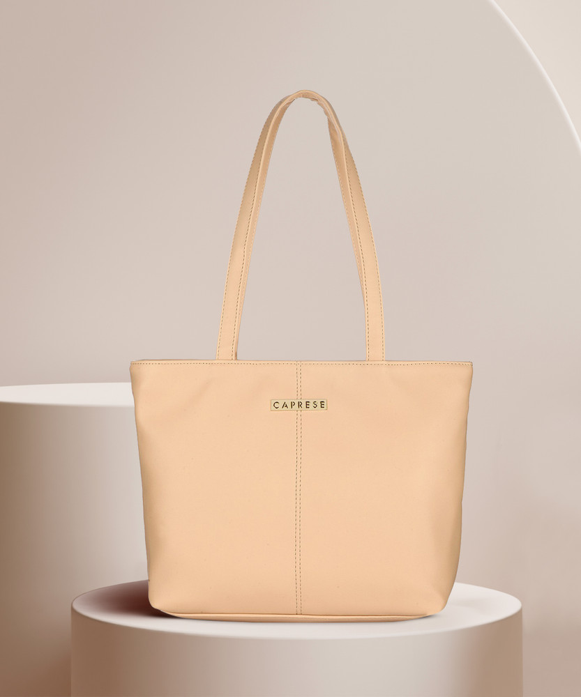 Buy Caprese Women Beige Tote Beige Online Best Price in India