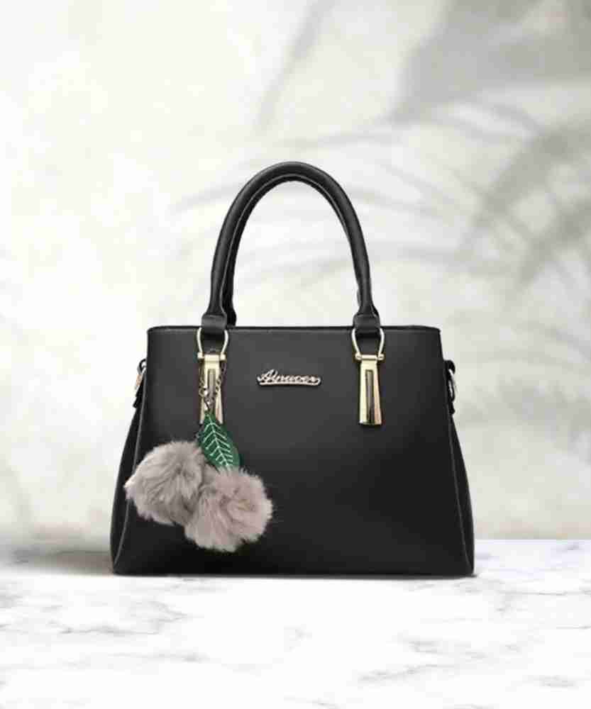 Buy Handtas Collection Women Black Hand held Bag Black Online