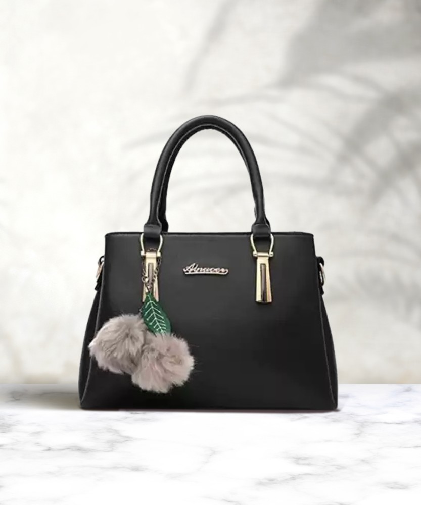 Buy Handtas Collection Women Black Hand held Bag Black Online