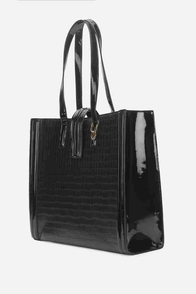 Buy FOREVER 21 Women Black Tote Black Online Best Price in India
