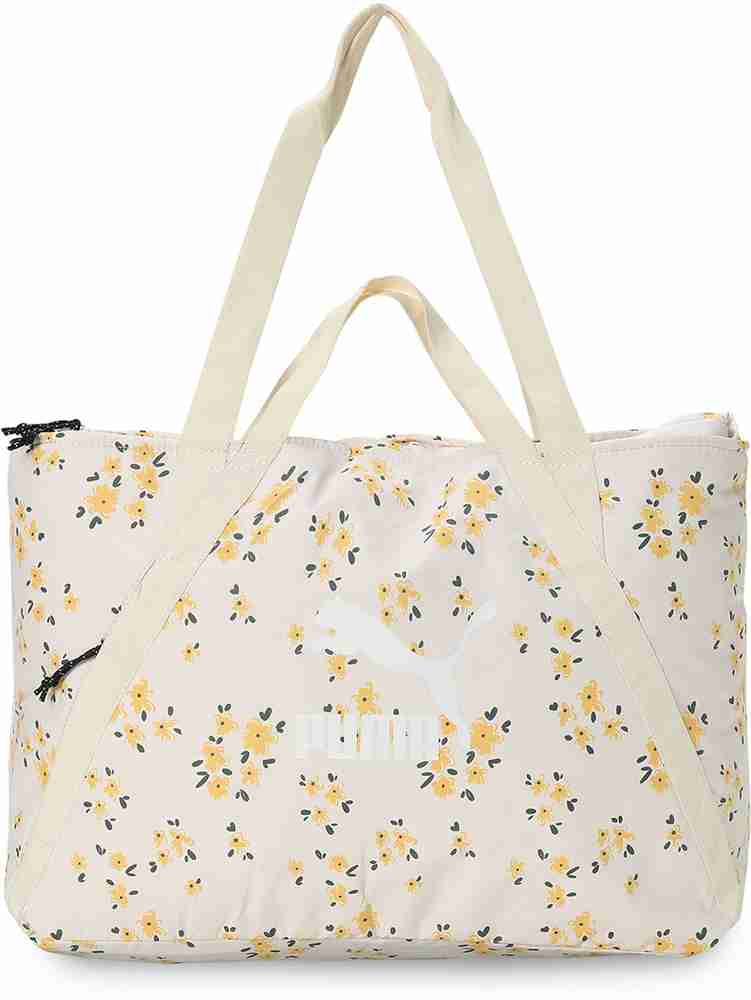 Puma white and gold handbag sales