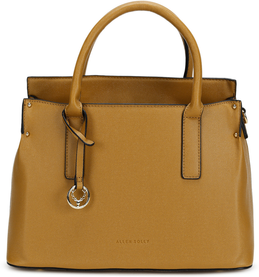 Buy Allen Solly Women Gold Hand held Bag Matt Gold Online