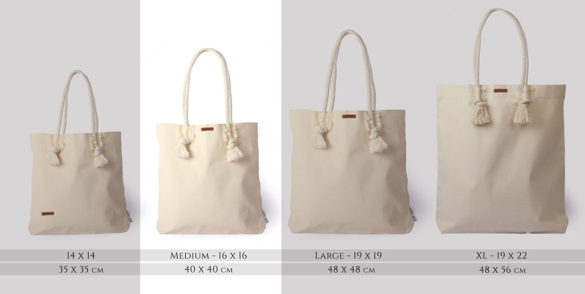 XL beige shopper bag