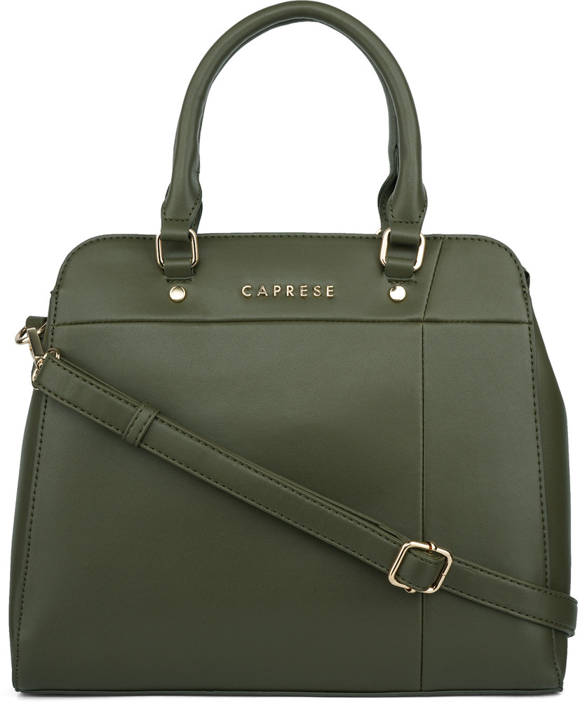 Buy Caprese Women Green Satchel Dark Olive Online Best Price in India Flipkart