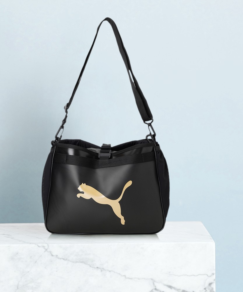 Buy PUMA Women Black Hand held Bag Black Bright Gold Online Best Price in India Flipkart