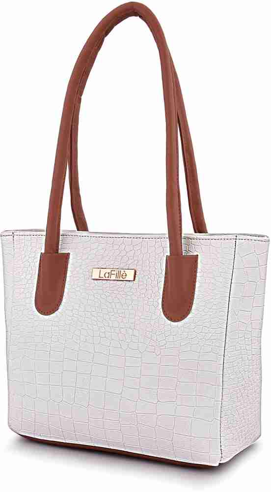 Buy LaFille Women White Shoulder Bag White Online Best Price in