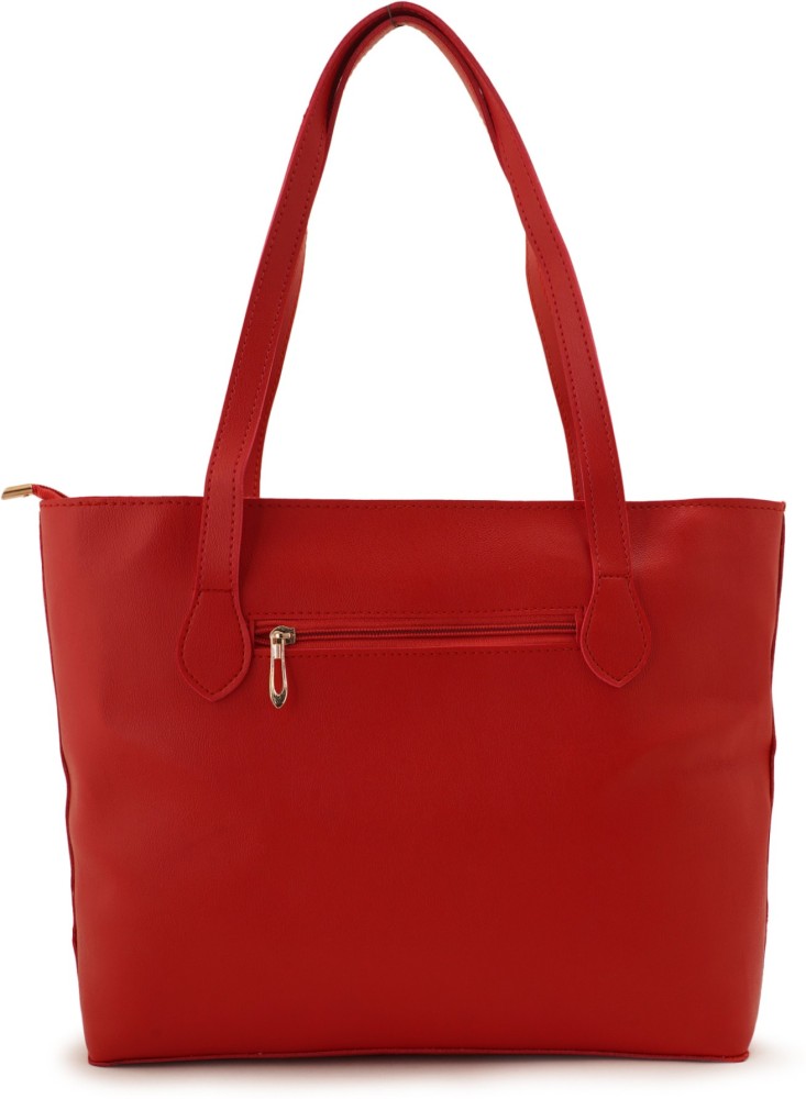 Buy LAPIS O LUPO Women Red Tote Red Online @ Best Price in India