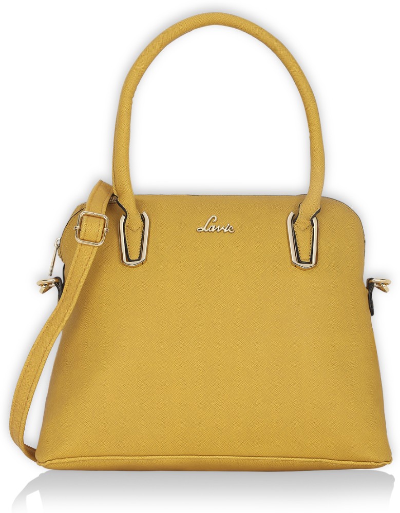 Buy LAVIE Women Yellow Hand held Bag OCHER Online Best Price in