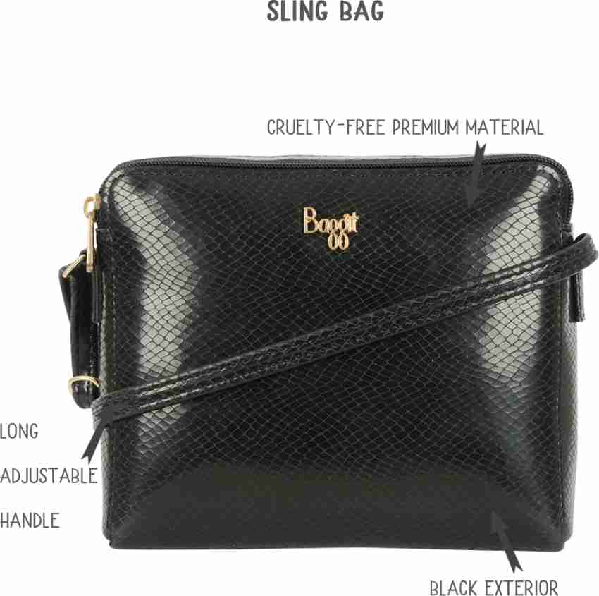 Baggit black hot sale sling bag