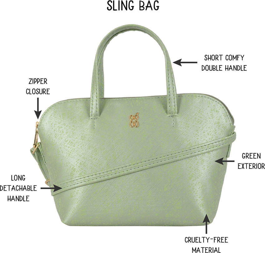 Baggit green sling bag sales