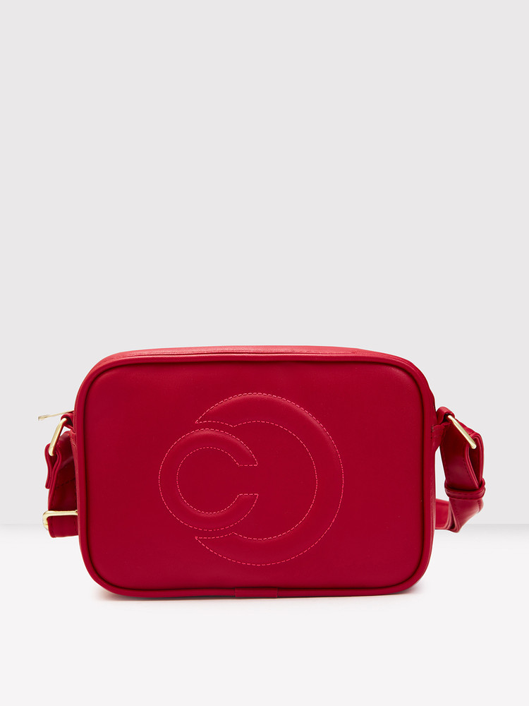 Caprese burgundy solid shoulder bag best sale