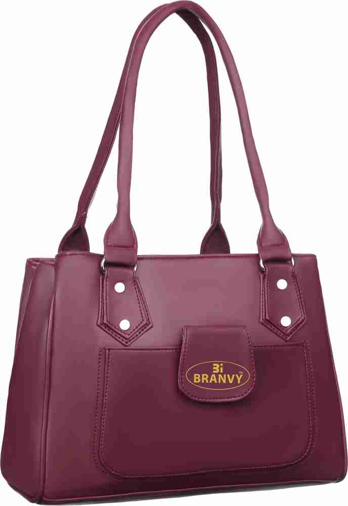 Buy BRANVY Women Maroon Shoulder Bag Maroon Online Best Price in India Flipkart