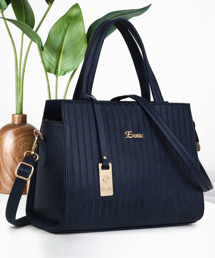 Buy Exotic Women Blue Hand-held Bag Blue Online @ Best Price in