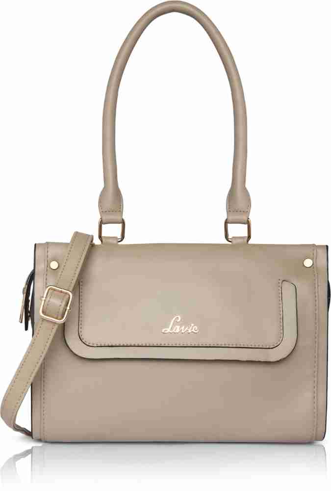 Buy LAVIE Women Beige Satchel BEIGE Online Best Price in India