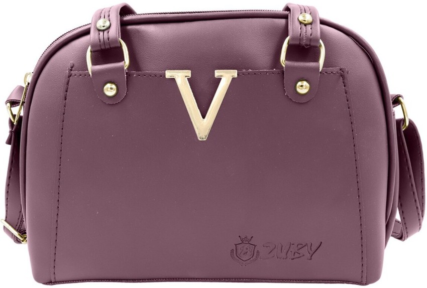 V chrome style Sling bag/Hand bag/Purse,V design in golden chrome