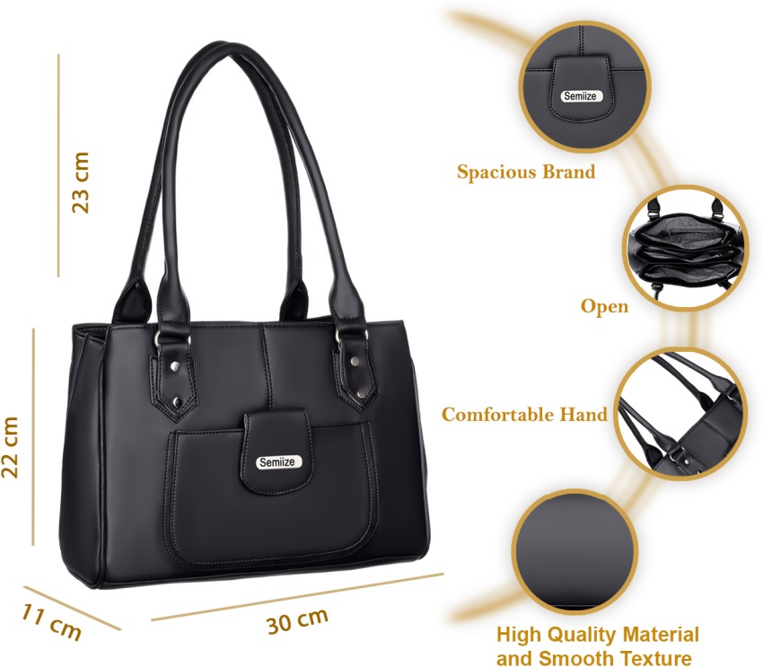 Buy Binwage Women Black Shoulder Bag Black Online Best Price in