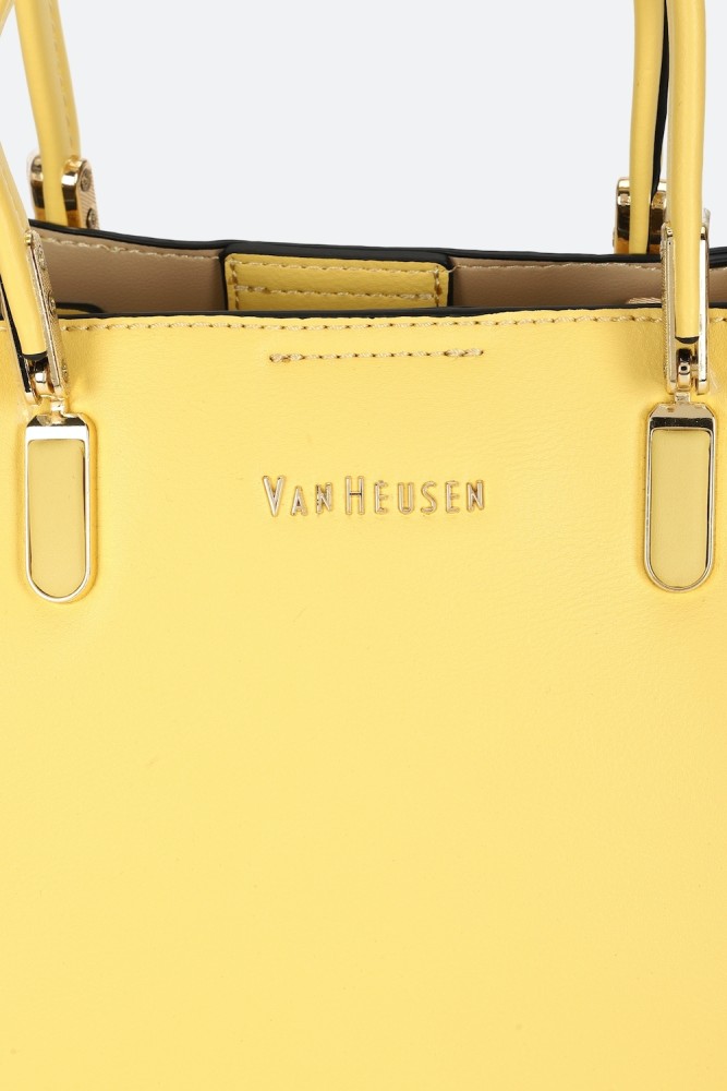 Van Heusen Women Yellow Handbag