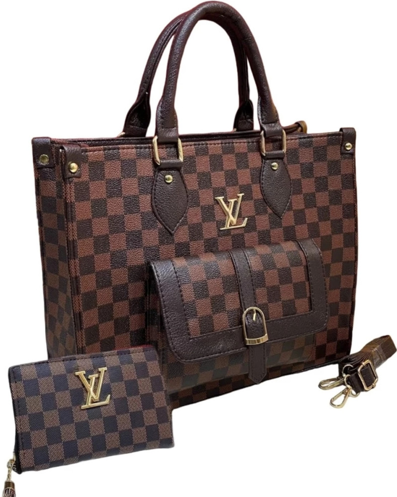 zk Importers LV Women Brown Messenger Bag