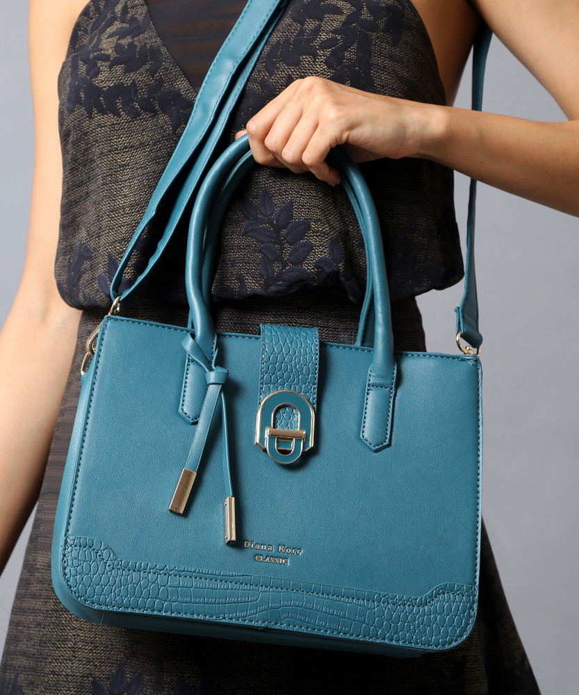 Buy Diana Korr Women Blue Handbag Teal Online Best Price in India Flipkart