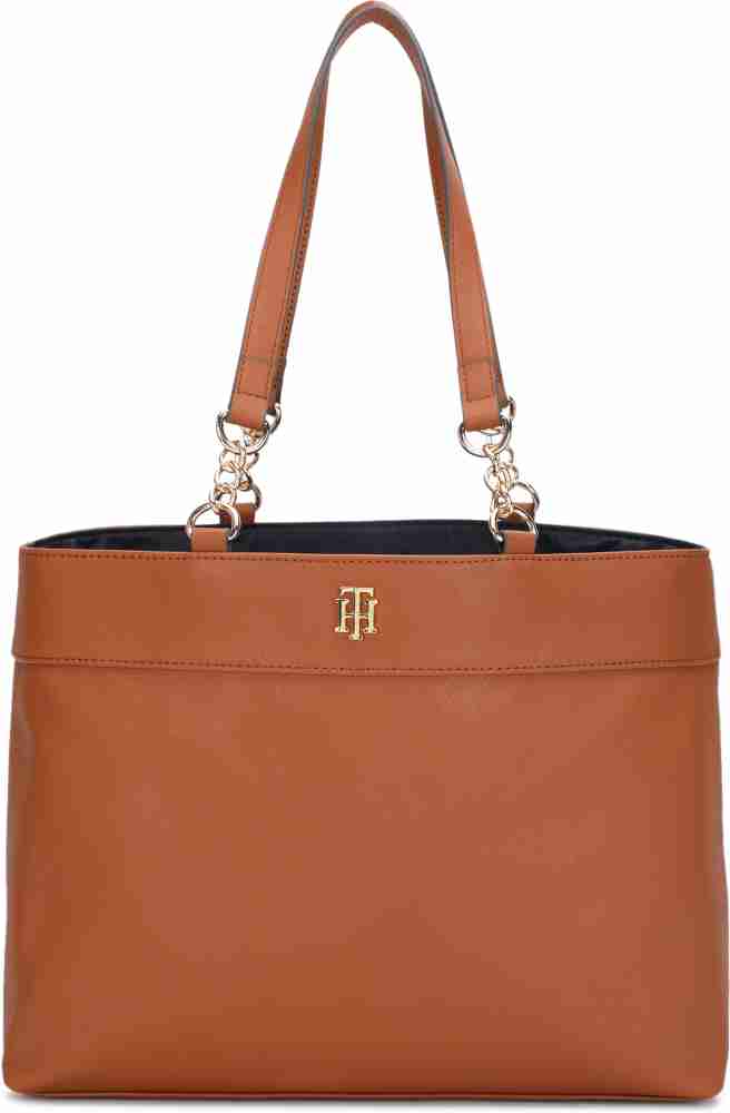 Buy TOMMY HILFIGER Women Brown Tote COGNAC Online Best Price in India Flipkart