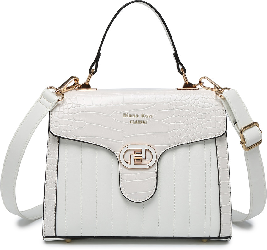 Buy Diana Korr Women Green Hand held Bag OFFWHITE Online Best
