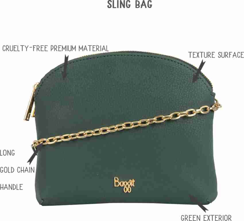 Baggit Monalisa XXS Green Sling Bag