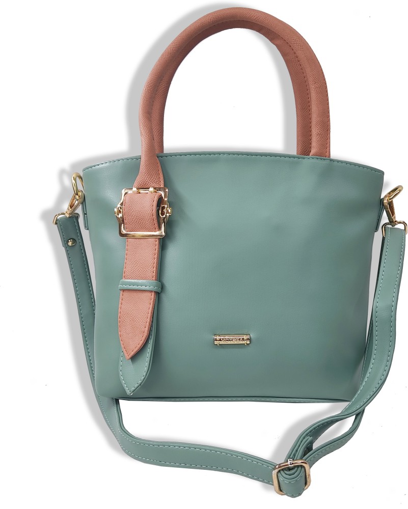 Buy Hot Sea Women Green Hand held Bag GREEN Online Best Price in