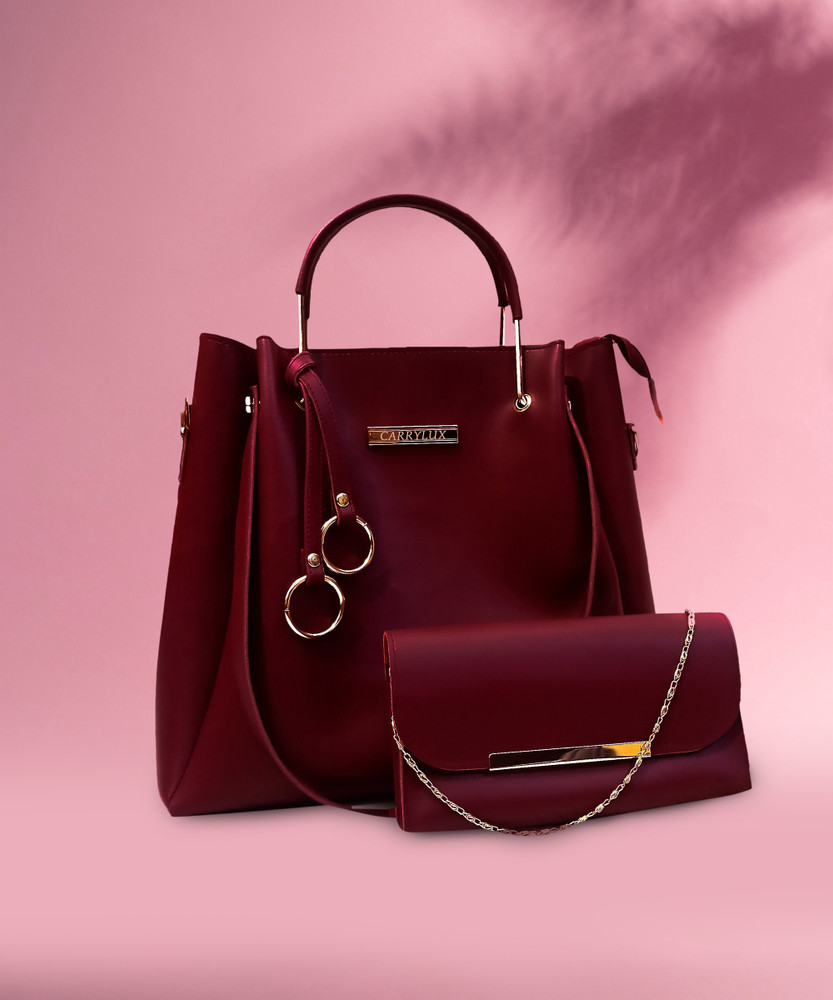 Maroon messenger deals bag
