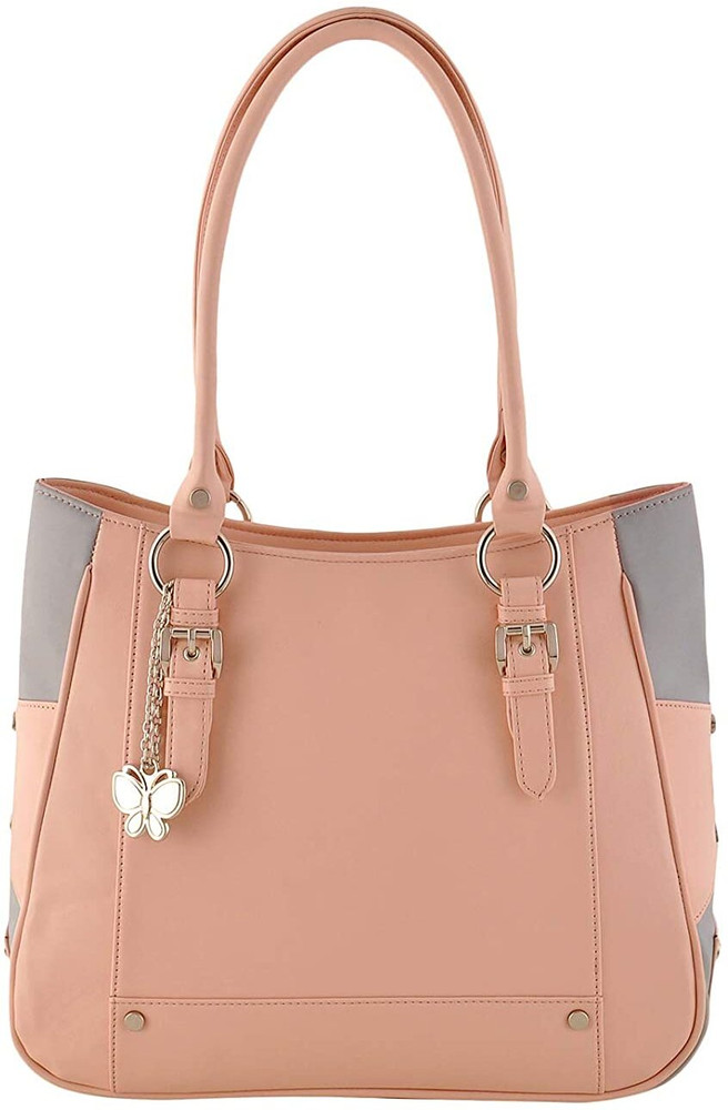 Buy Butterflies Women Pink Shoulder Bag Peach Grey Online Best Price in India Flipkart
