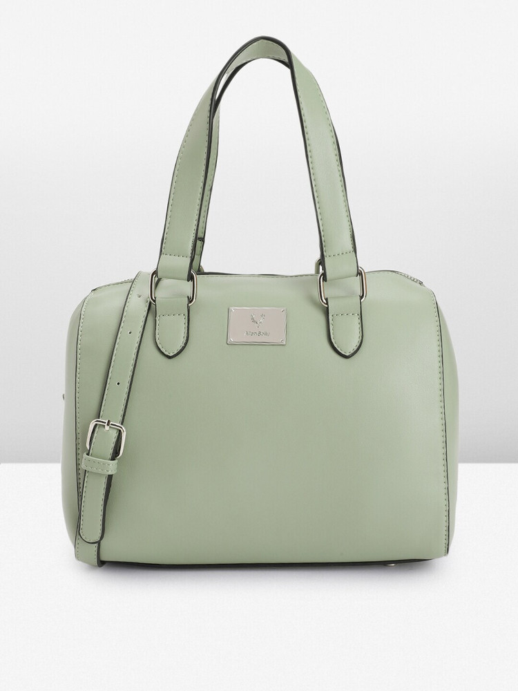 Allen solly tan on sale solid handheld bag