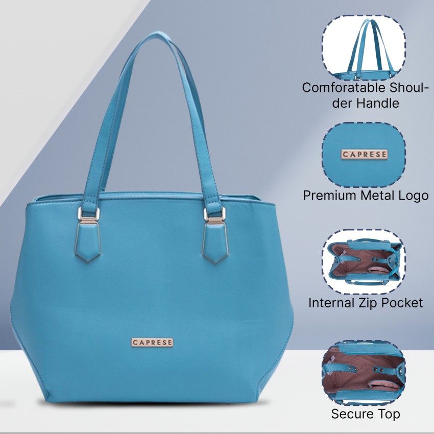 Buy Caprese Women Blue Tote Bluish Green Online Best Price in